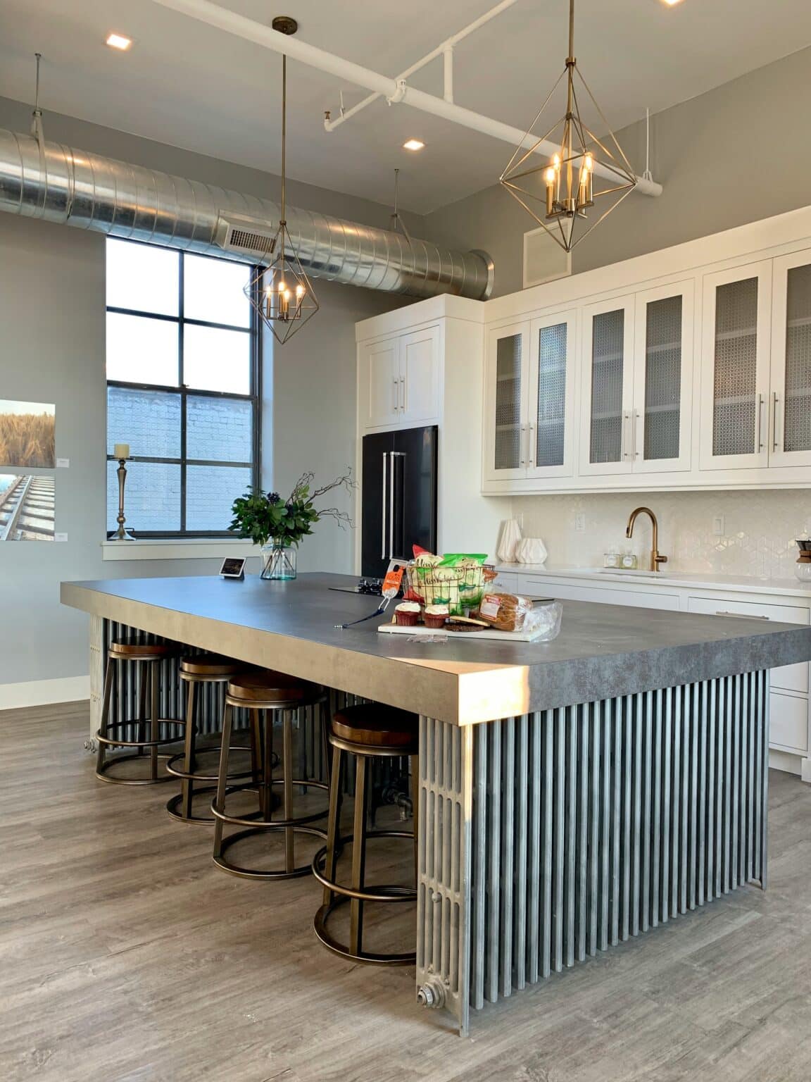 Industrial-style kitchen. House cleaning services in Simsbury