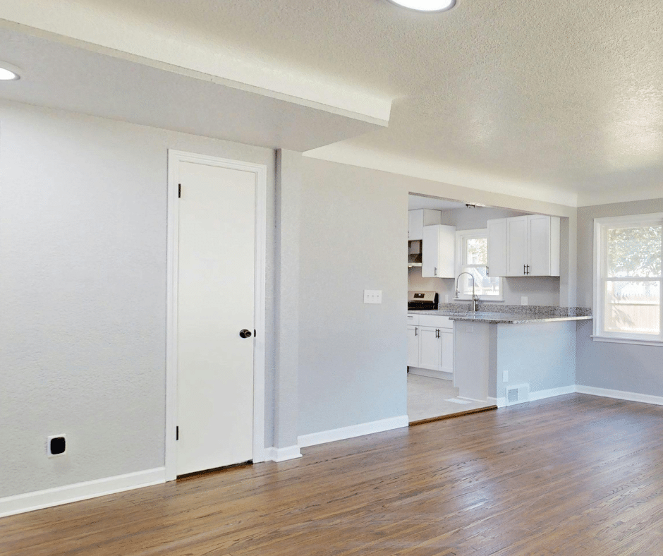 post-construction cleaning done on a new house