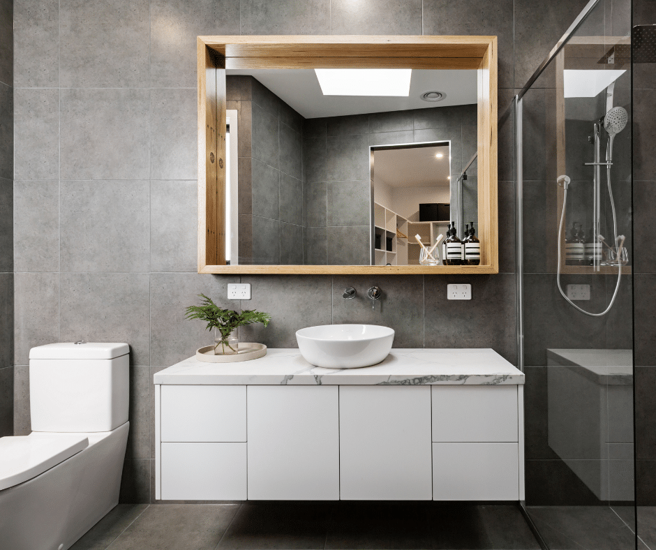 airbnb bathroom cleaned and sanitized