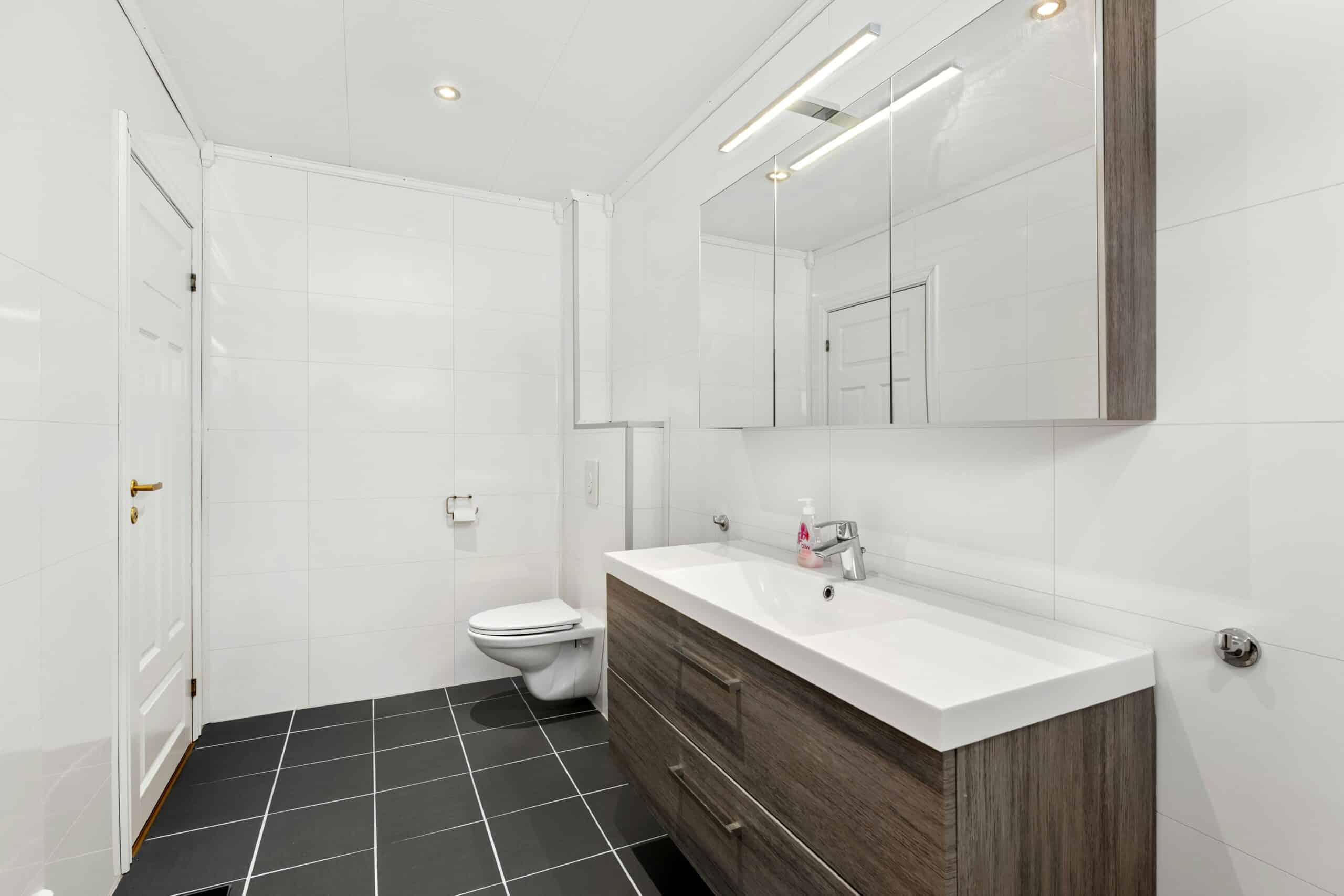 bathroom, cleaned and sanitized by professionals